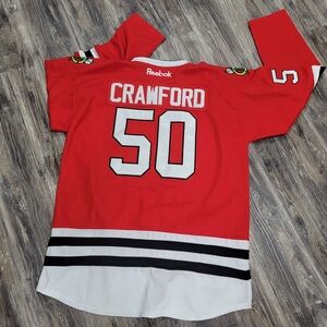 Reebok NHL Chicago Blackhawks Corey Crawford #50  Jersey, Red Sz 54 XXL
